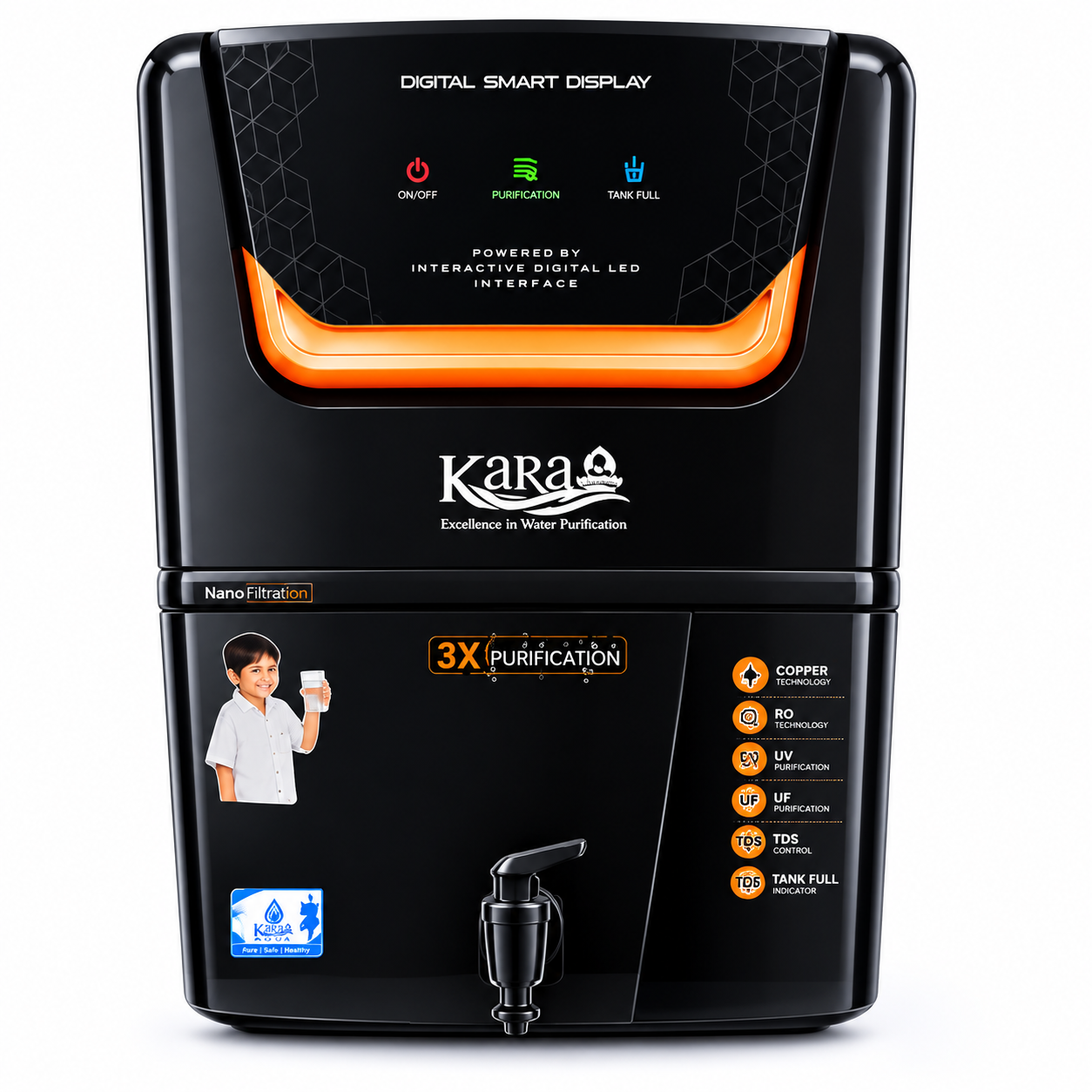 Kara Organic Black Water Purifier