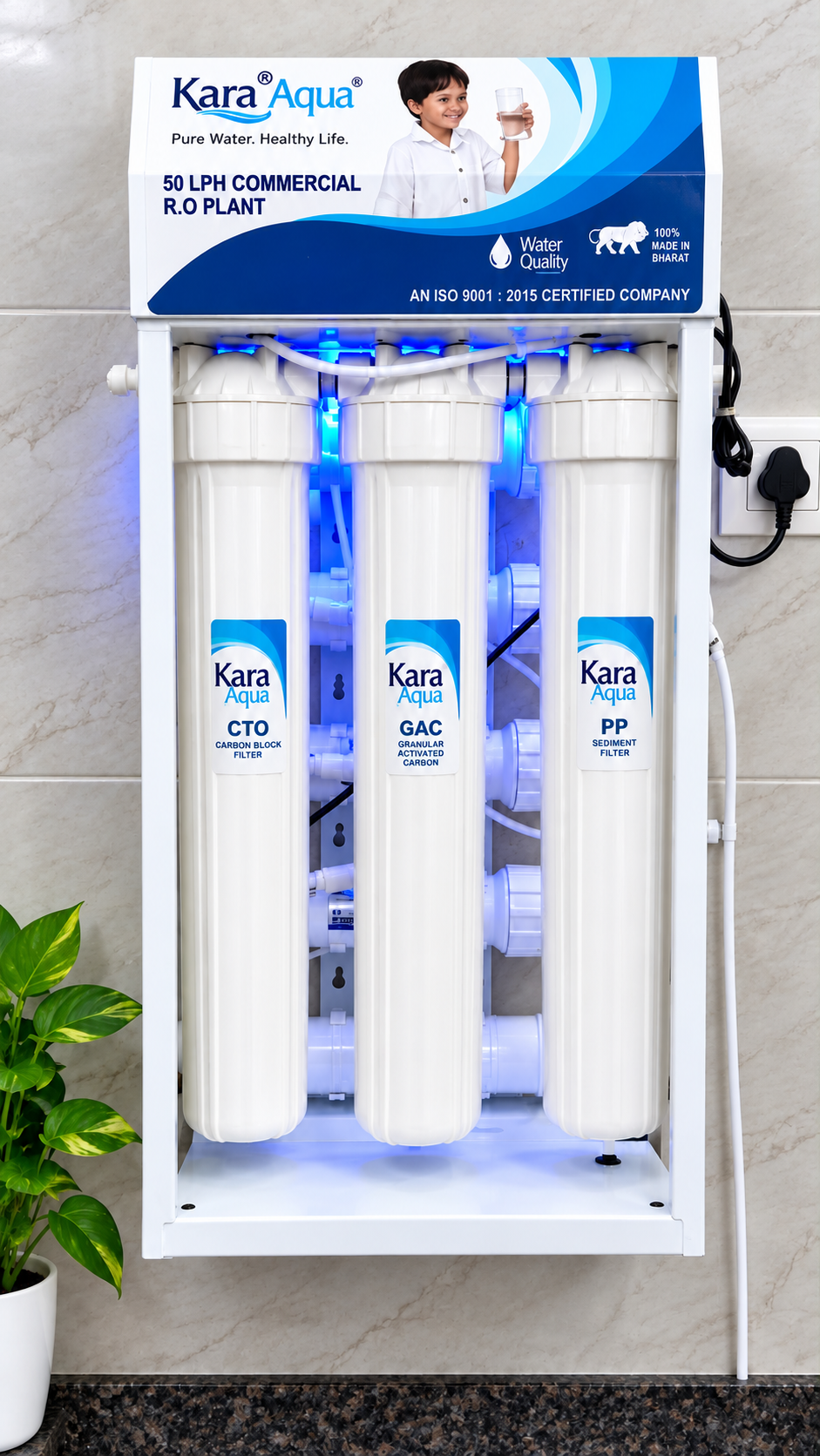 Kara Aqua 50 LPH Commercial RO Plant