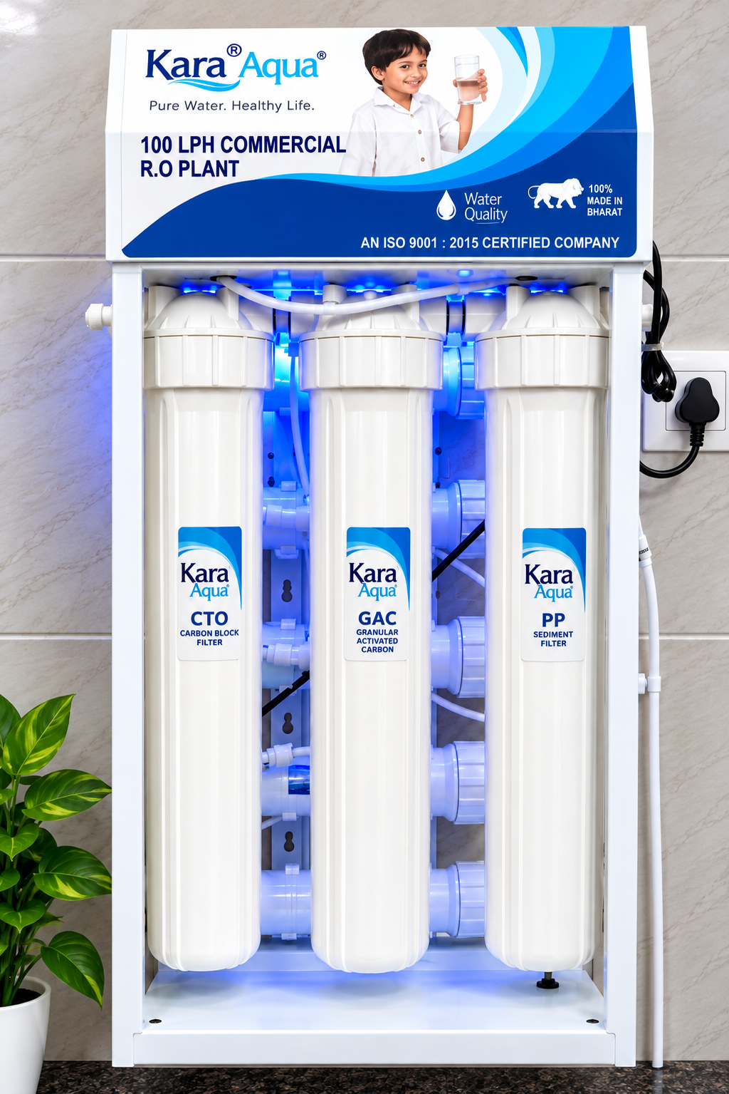 Kara Aqua 100 LPH Commercial RO Plant