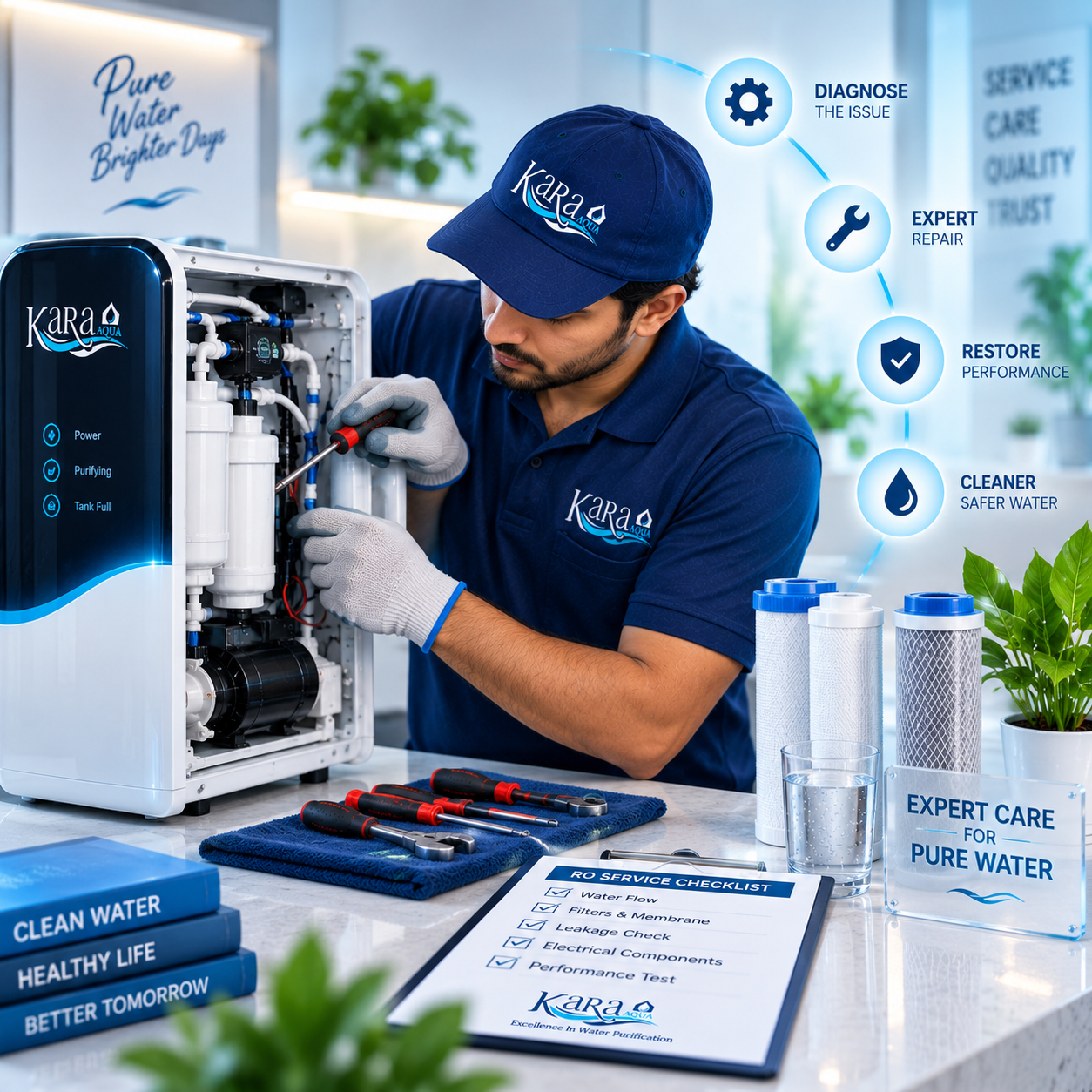 RO maintenance and repair