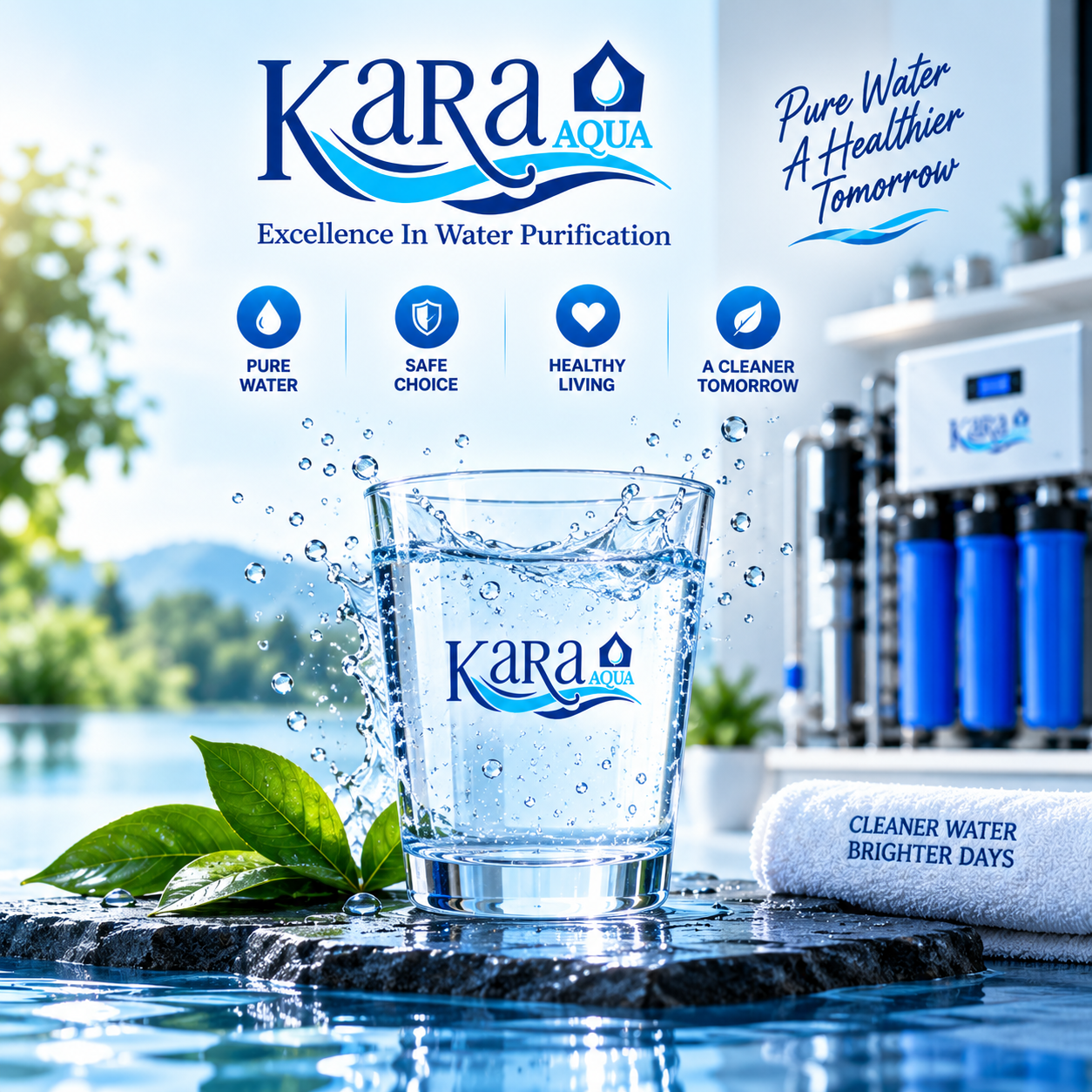 Commercial water purification solution
