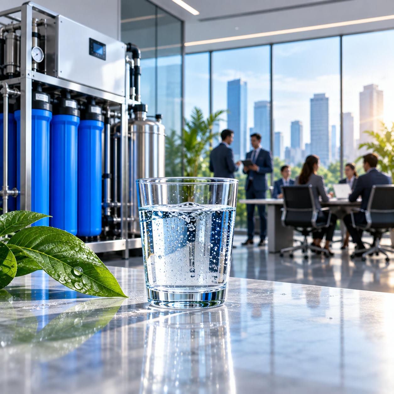 Professional commercial RO installation