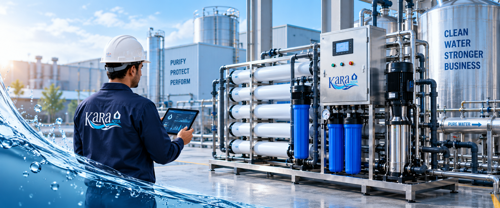 Industrial water purification system