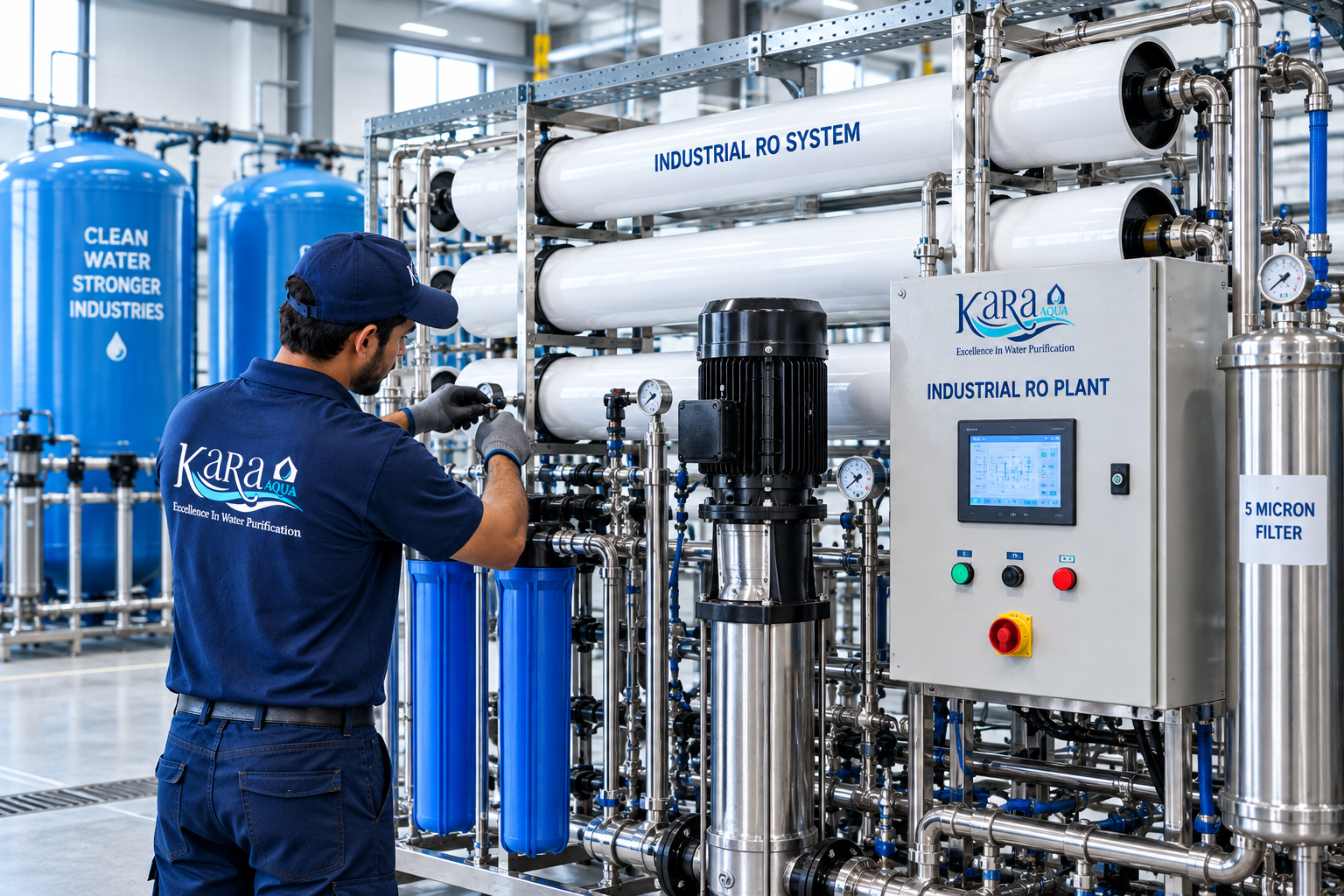 Industrial water purification system
