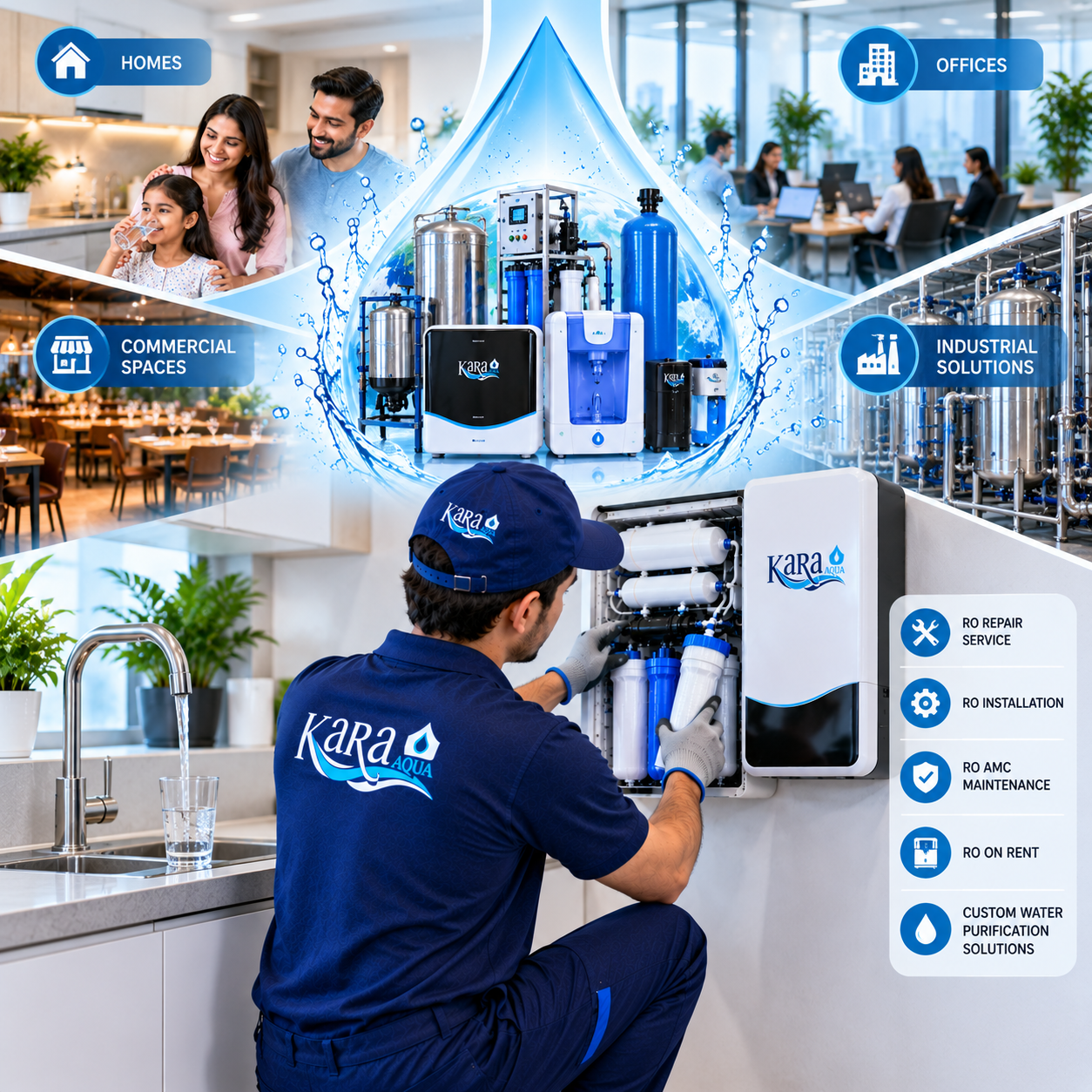 Professional RO water purifier service in Noida