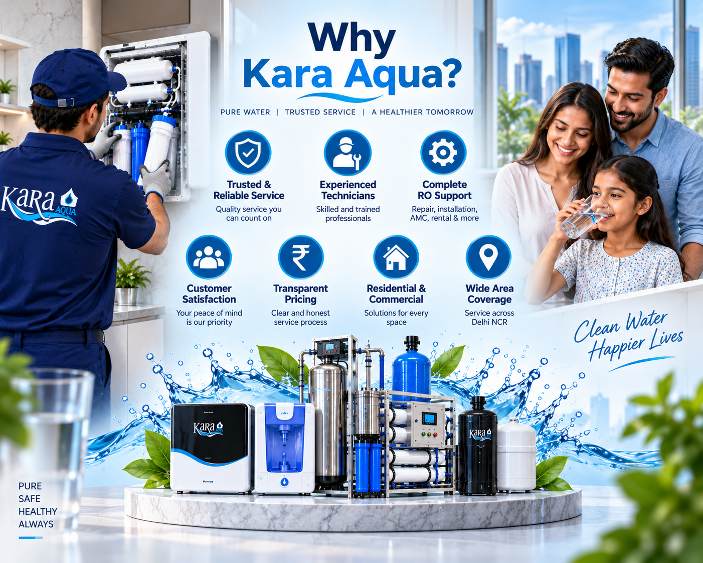 RO water purification service for homes and offices